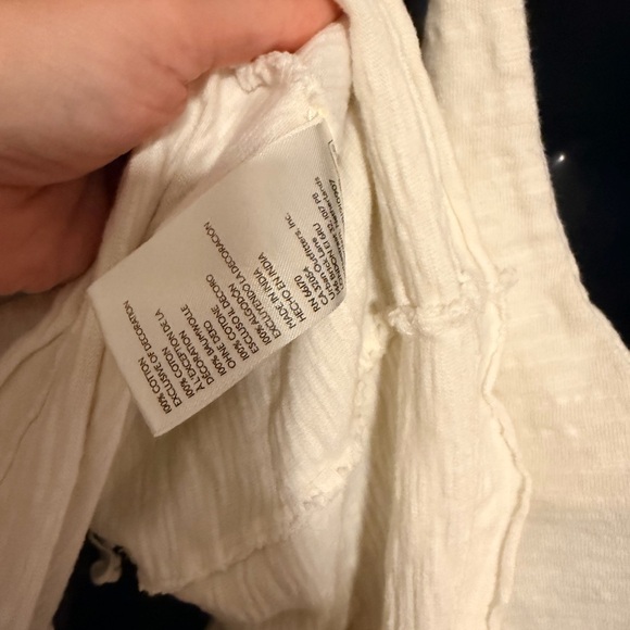 Free People White and Green Embellished Tank Top - Picture 9 of 9